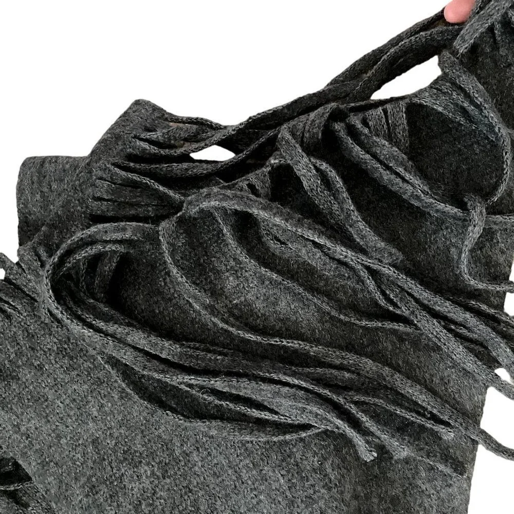 Lucky Brand gray warm comfortable thick winter scarf fashion classic design
